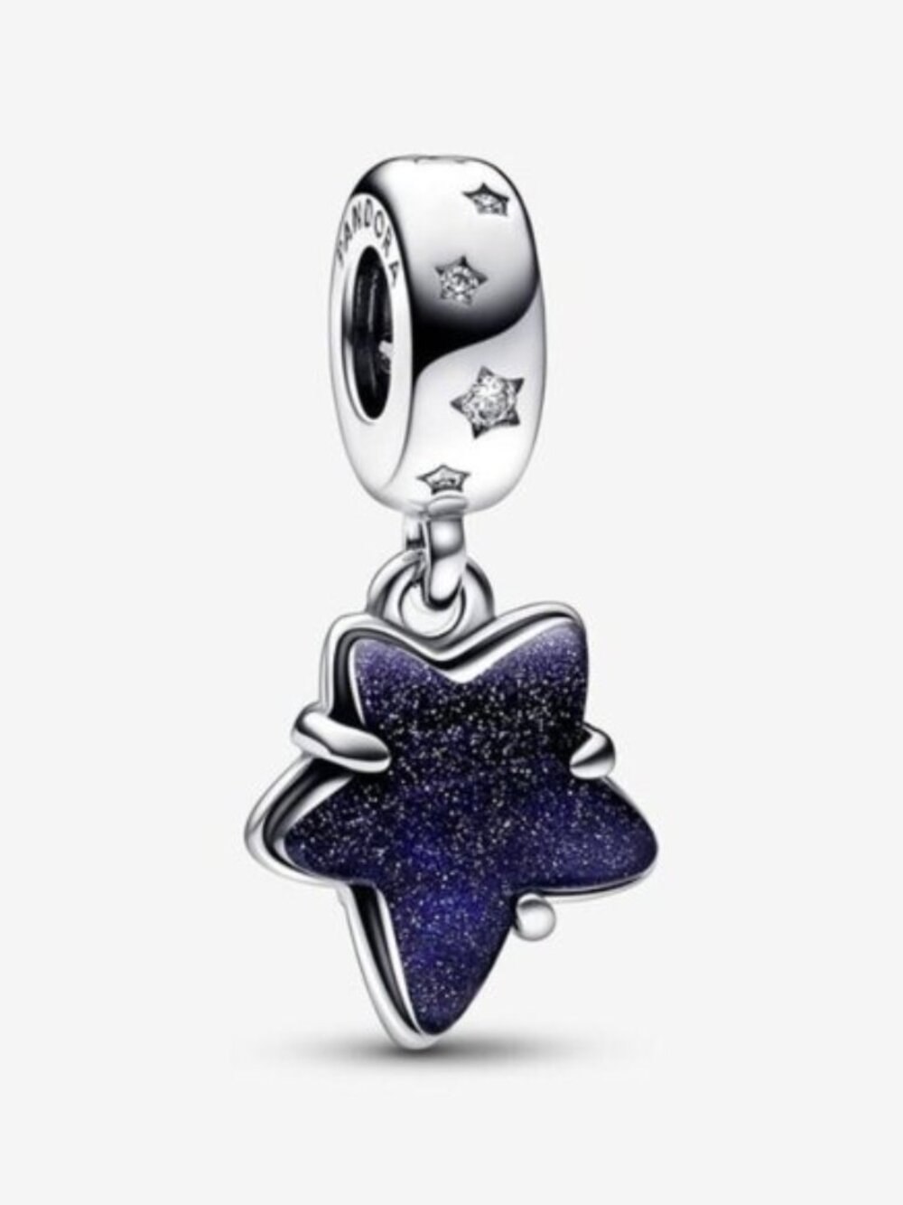 Pandora Celestial Galaxy Star Murano Dangle Charm